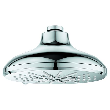 Grohe Rush Smartactive Shower Head, 6-1/2-in. - 3 Sprays, 1.75Gpm, Chrome 26789000